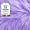 FabricLA | Faux Fur Fabric Square | 12" X 12" Inch Wide Pre-Cut Shaggy | Fake Fur Fabric | DIY, Craft Fur Decoration, Fashion Accessory, Hobby | Lavender